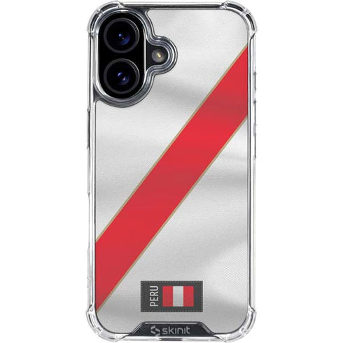 Peru Soccer Flag iPhone 17 Clear Case